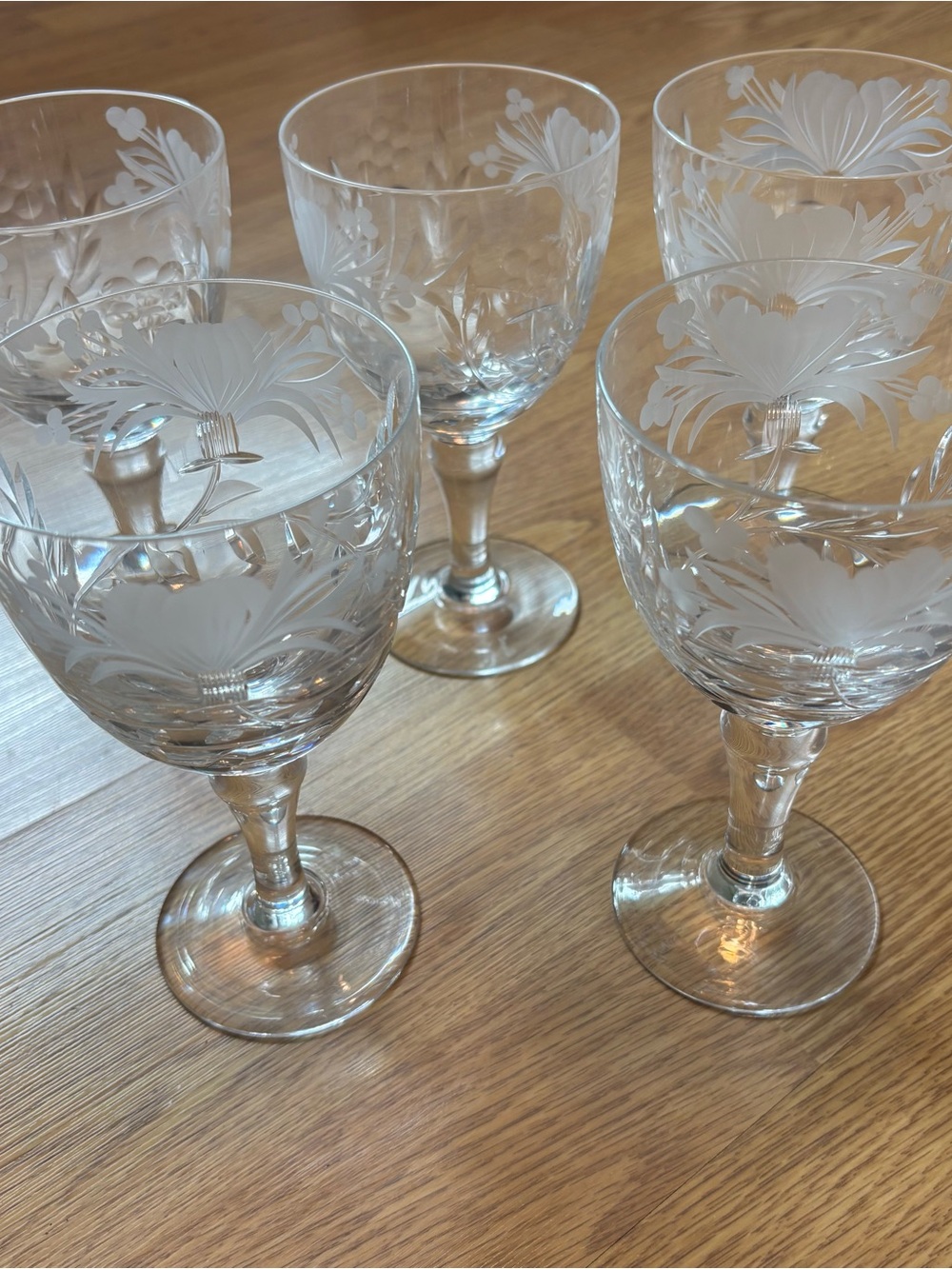 Stunning 5 Royal Brierley Honeysuckle Wine Glass